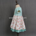 New style wholesale twill floral baby girls dresses